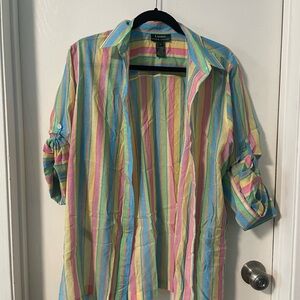 Oversized Cotton Button Up